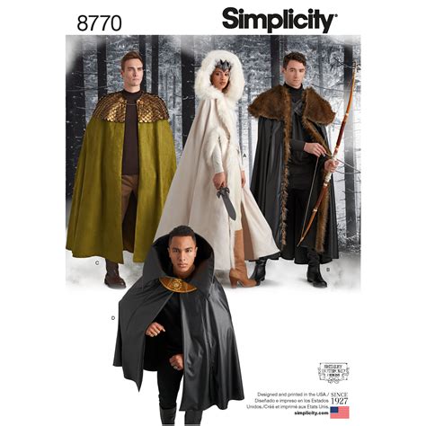 cloak pattern simplicity|hooded cloak with sleeves pattern.